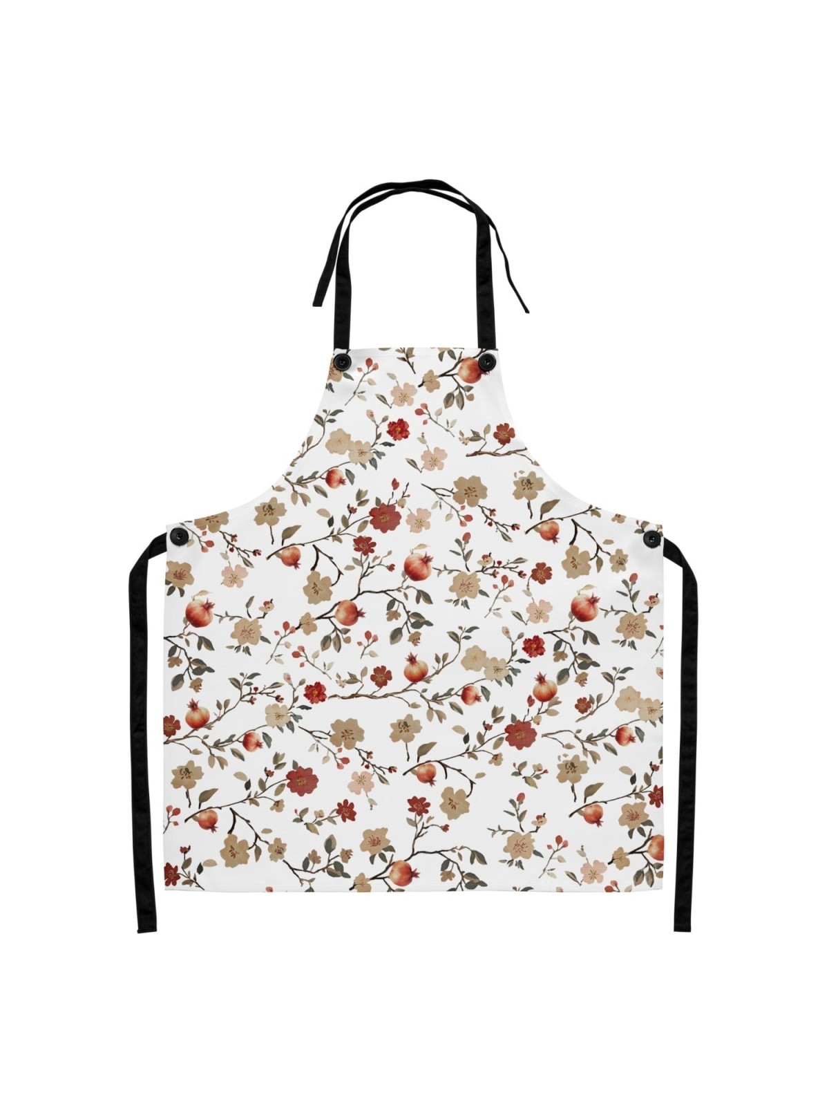 Designer Apron with Pomegranate Pattern