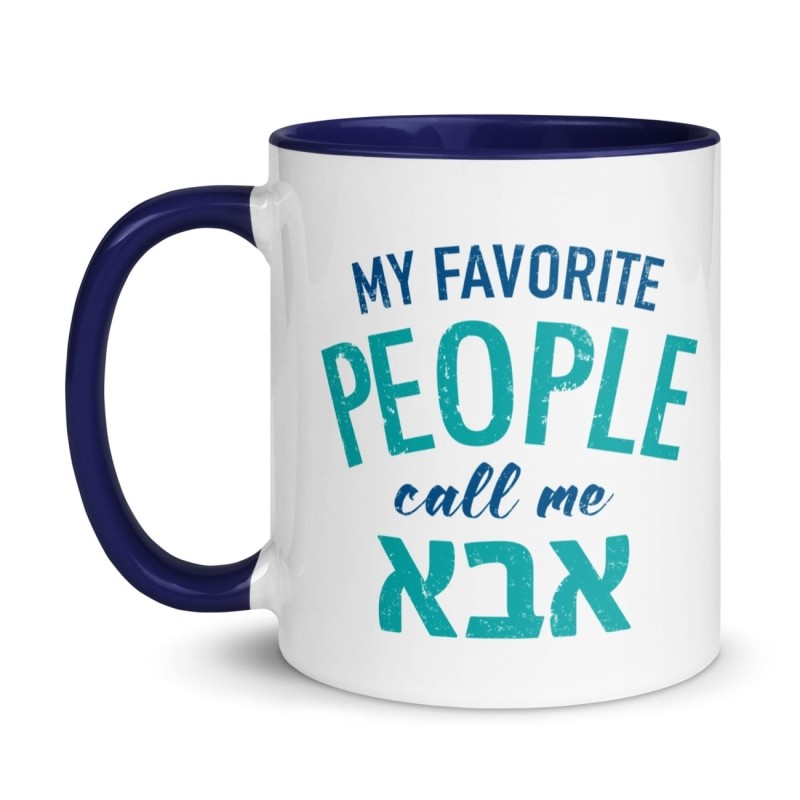 Mes gens préférés m'appellent Abba Mug avec couleur à l'intérieur