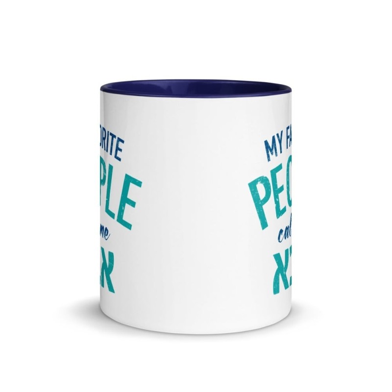 Mes gens préférés m'appellent Abba Mug avec couleur à l'intérieur