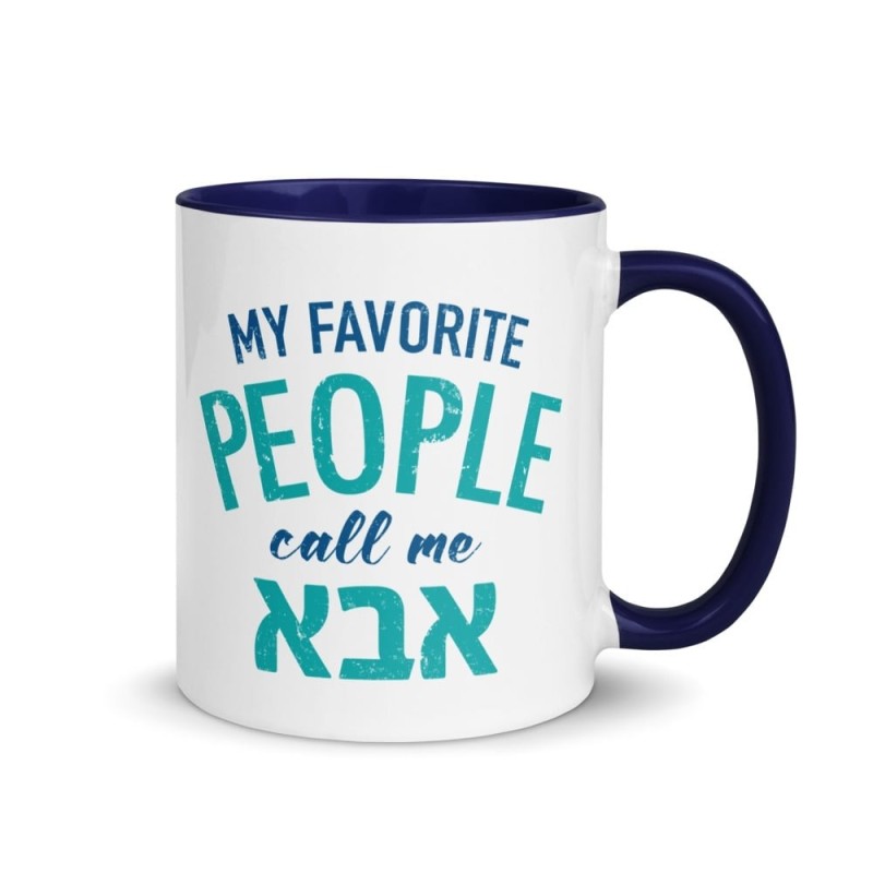 Mes gens préférés m'appellent Abba Mug avec couleur à l'intérieur