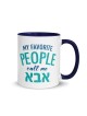 Mes gens préférés m'appellent Abba Mug avec couleur à l'intérieur