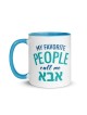 Mes gens préférés m'appellent Abba Mug avec couleur à l'intérieur