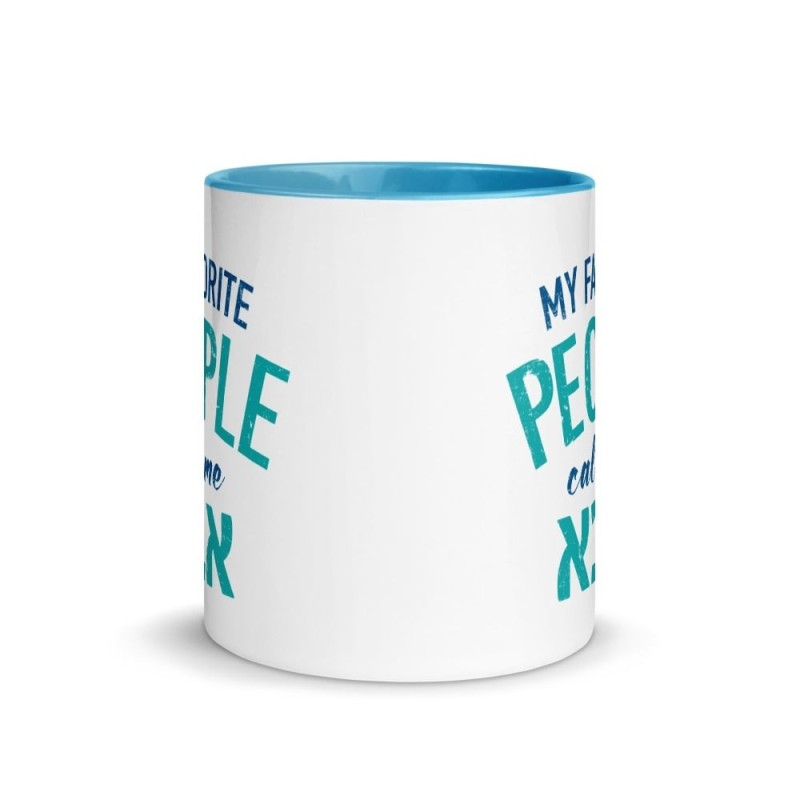 Mes gens préférés m'appellent Abba Mug avec couleur à l'intérieur