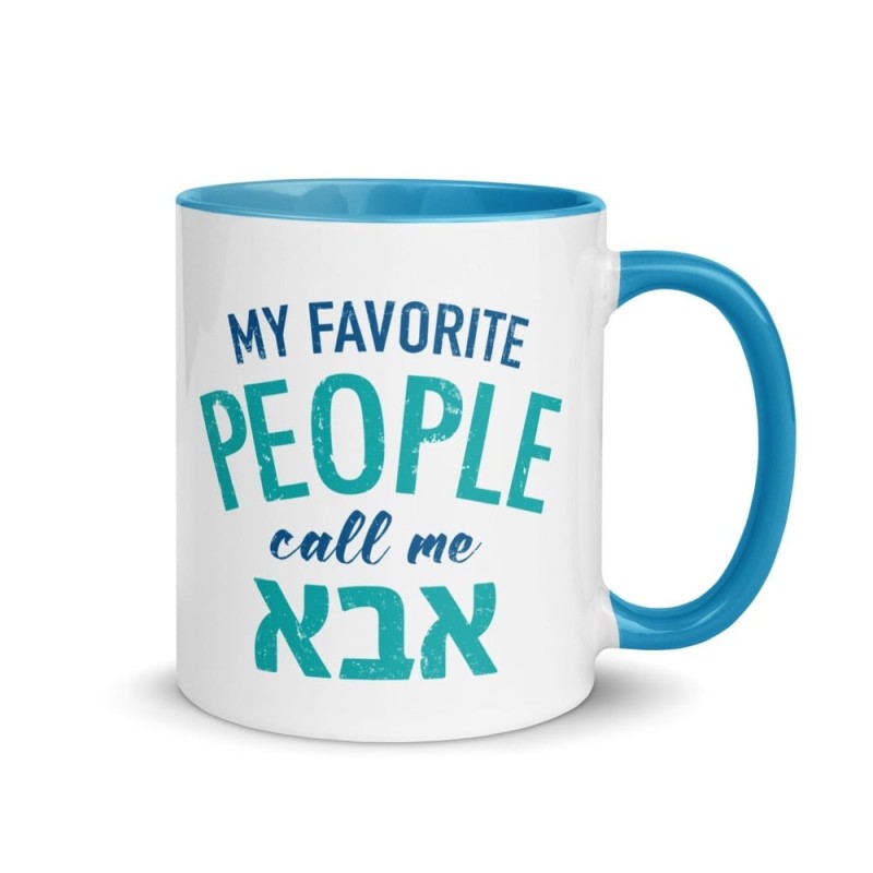Mes gens préférés m'appellent Abba Mug avec couleur à l'intérieur