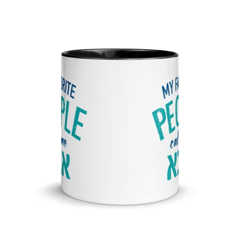 Mes gens préférés m'appellent Abba Mug avec couleur à l'intérieur