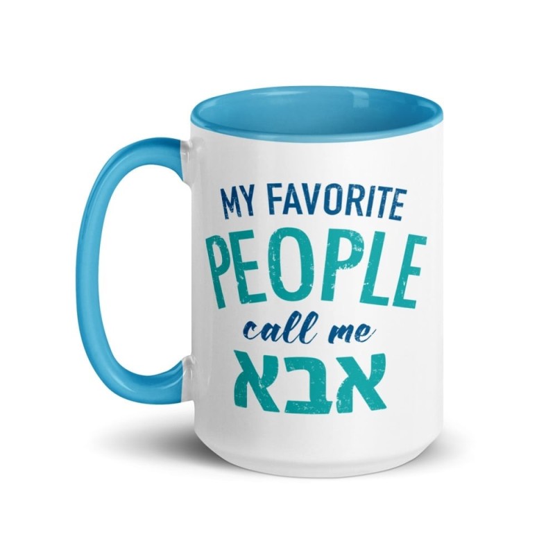 Mes gens préférés m'appellent Abba Mug avec couleur à l'intérieur