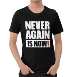 Plus jamais, c'est maintenant ! T-shirt à imprimé bloc - Unisexe