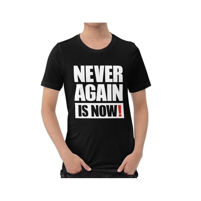 Plus jamais, c'est maintenant ! T-shirt à imprimé bloc - Unisexe