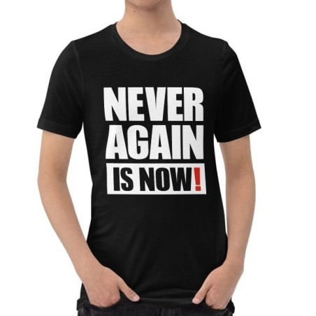 Plus jamais, c'est maintenant ! T-shirt à imprimé bloc - Unisexe