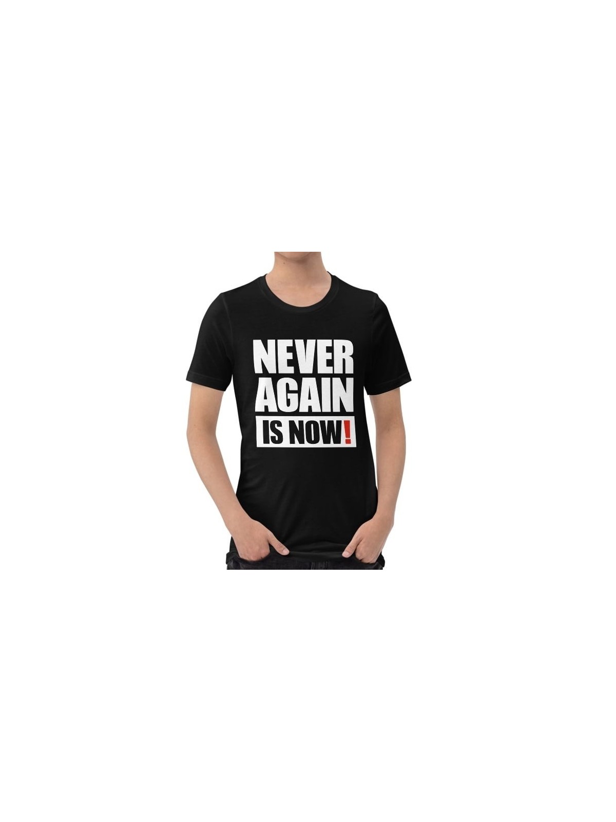 Plus jamais, c'est maintenant ! T-shirt à imprimé bloc - Unisexe