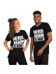 Plus jamais, c'est maintenant ! T-shirt à imprimé bloc - Unisexe