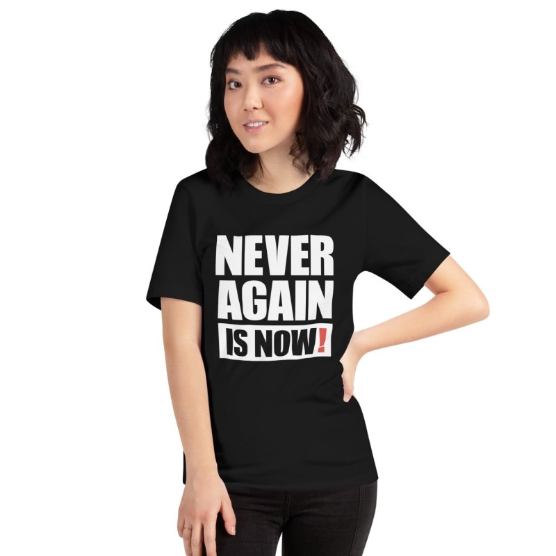 Plus jamais, c'est maintenant ! T-shirt à imprimé bloc - Unisexe