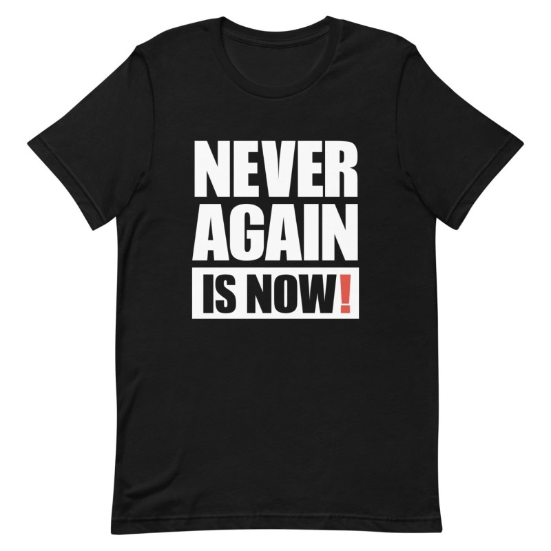 Plus jamais, c'est maintenant ! T-shirt à imprimé bloc - Unisexe