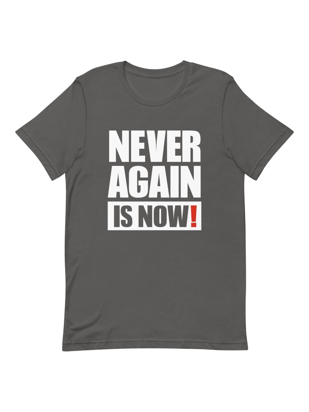 Plus jamais, c'est maintenant ! T-shirt à imprimé bloc - Unisexe