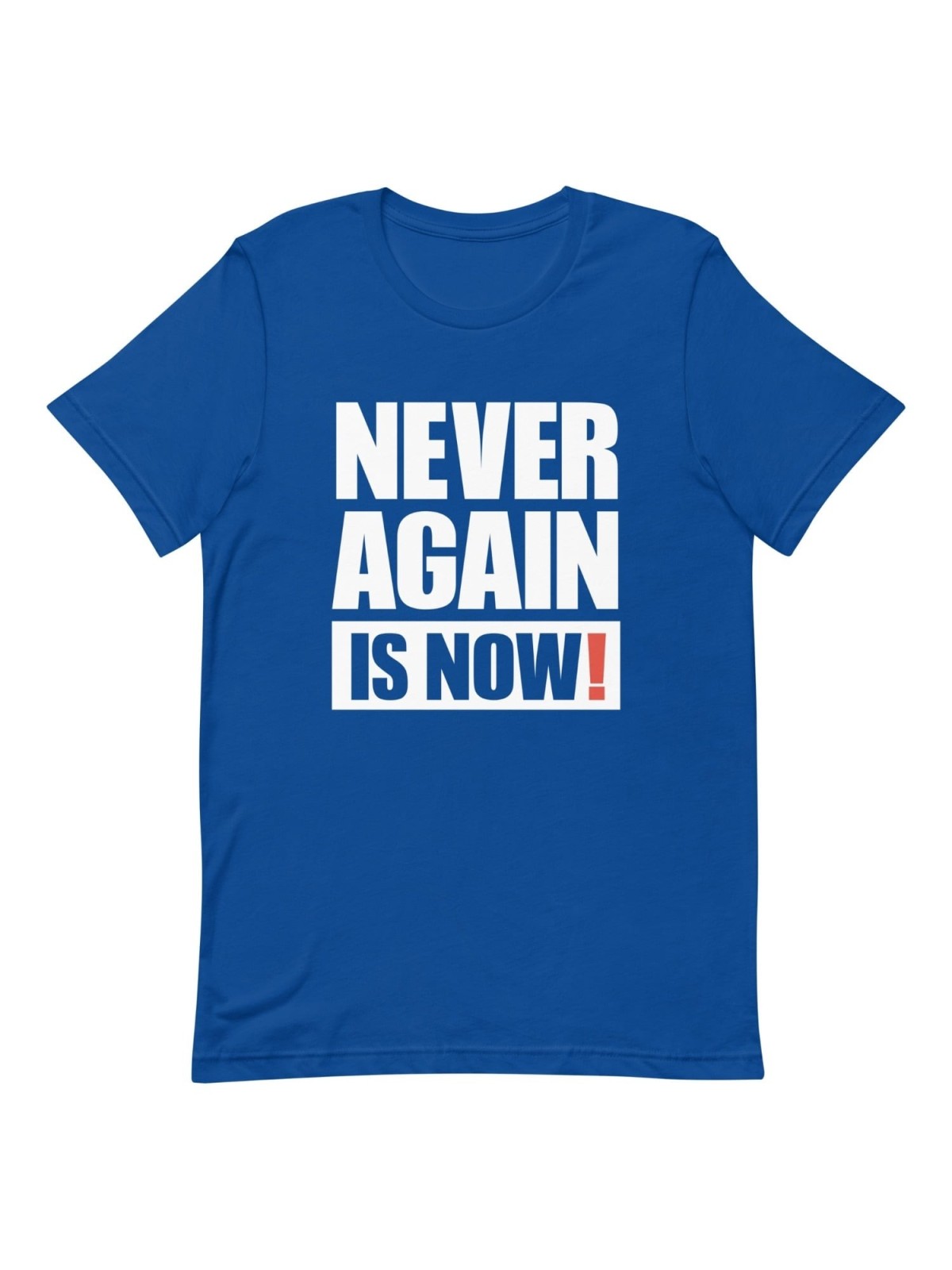 Plus jamais, c'est maintenant ! T-shirt à imprimé bloc - Unisexe