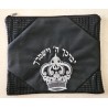 Black Faux Leather Tallit and Tefillin Bag ... | Talit & Tefillin Bags