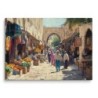 Old Jerusalem Market Print on Canvas