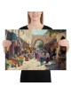 Impression sur toile du vieux marché de Jérusalem