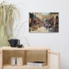 Old Jerusalem Market Print on Canvas