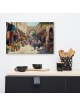 Impression sur toile du vieux marché de Jérusalem