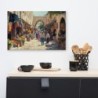 Old Jerusalem Market Print on Canvas