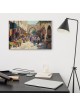 Impression sur toile du vieux marché de Jérusalem