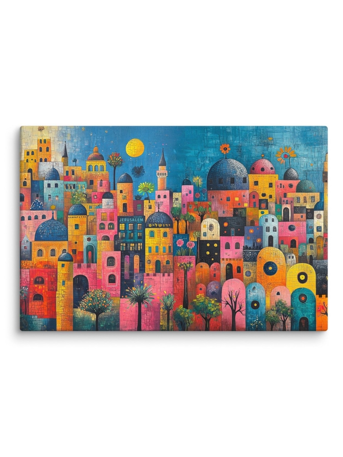 The Colors of Jerusalem Print on Canvas