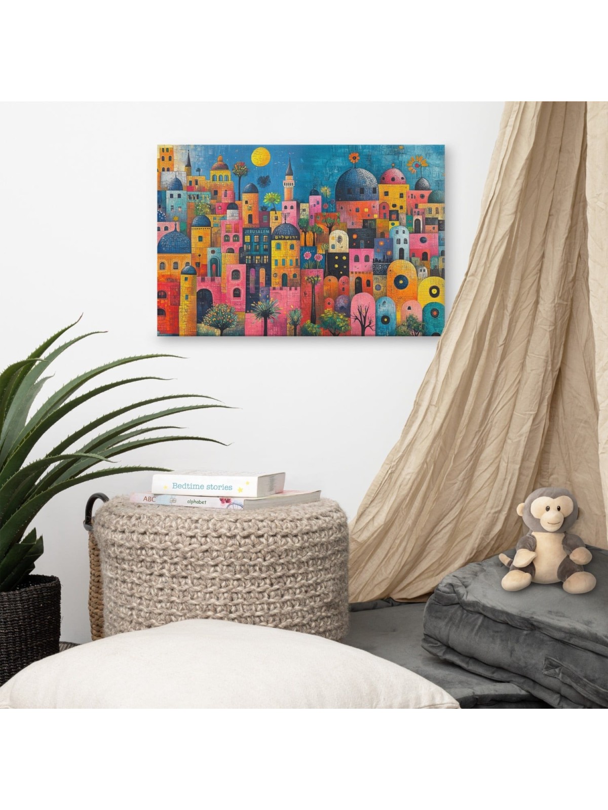 The Colors of Jerusalem Print on Canvas