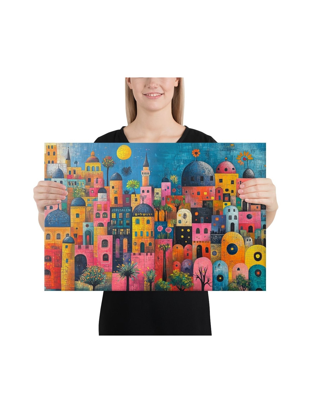 The Colors of Jerusalem Print on Canvas