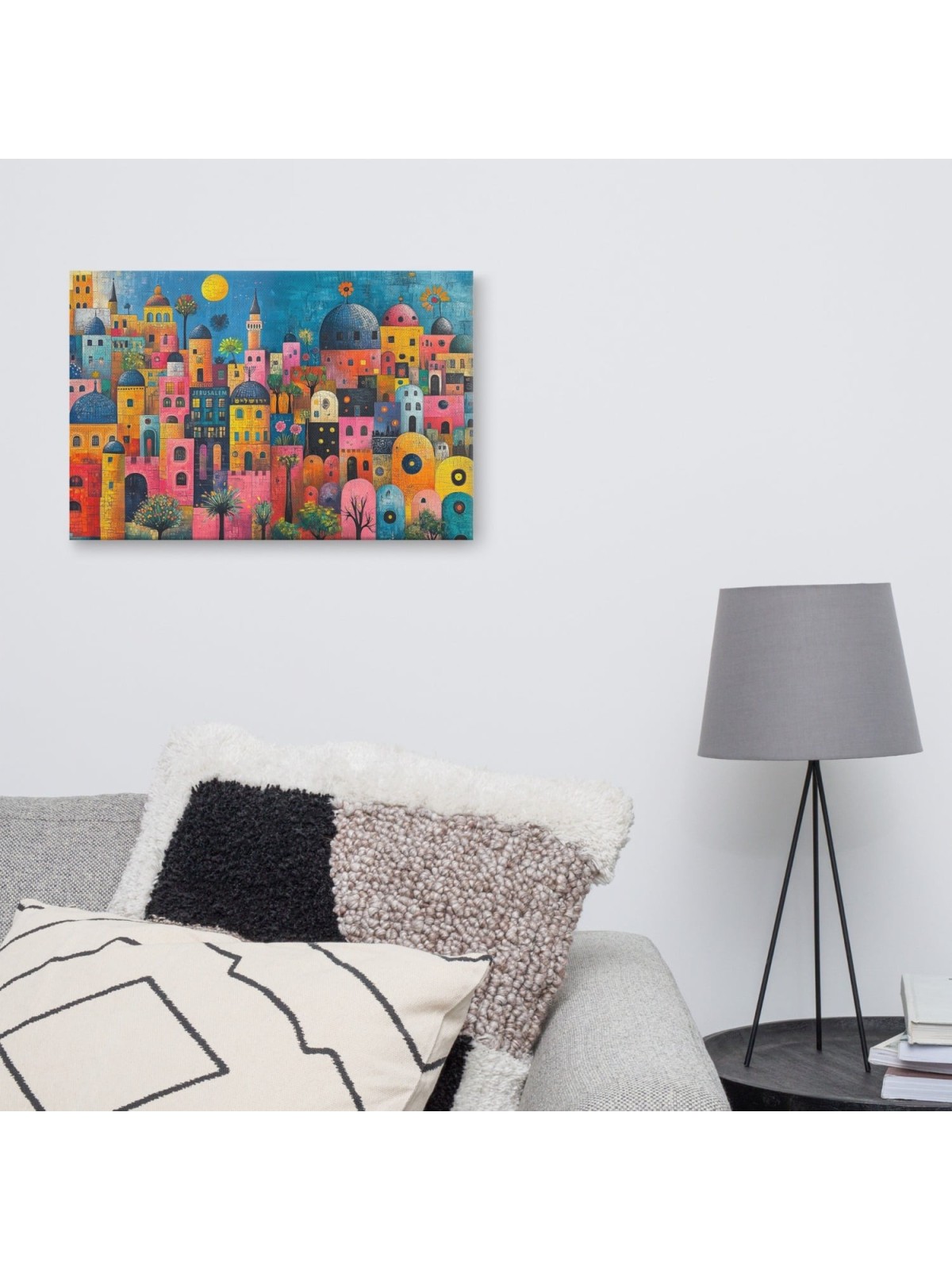 The Colors of Jerusalem Print on Canvas