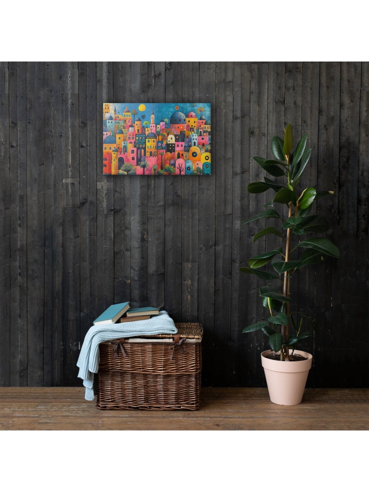 The Colors of Jerusalem Print on Canvas