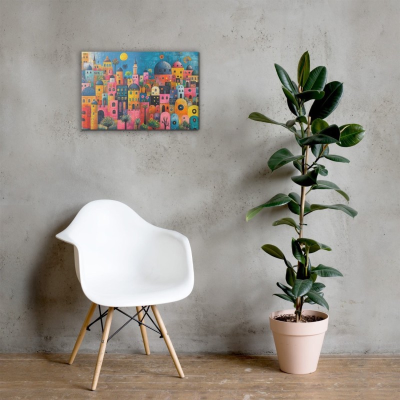 Les couleurs de Jérusalem impression sur toile