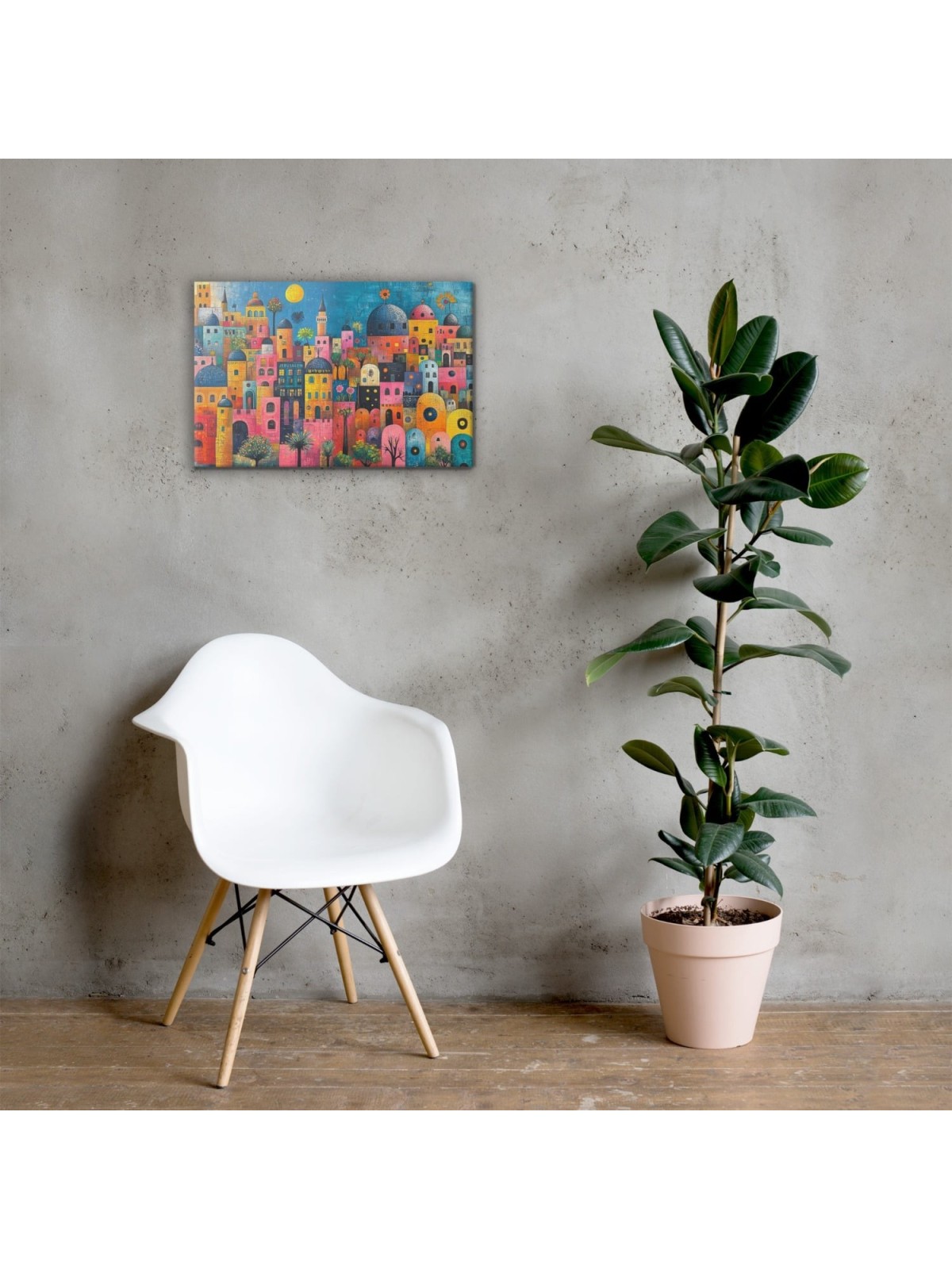 The Colors of Jerusalem Print on Canvas