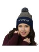 Am Yisrael Chai Embroidered Pom-Pom Knit Beanie - Unisex