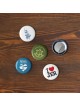 Set of 5 Israel Button Pins