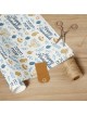 Hanukkah Wrapping Paper with Festive Symbols