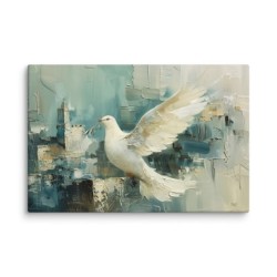 Impression sur toile de colombe de Jérusalem