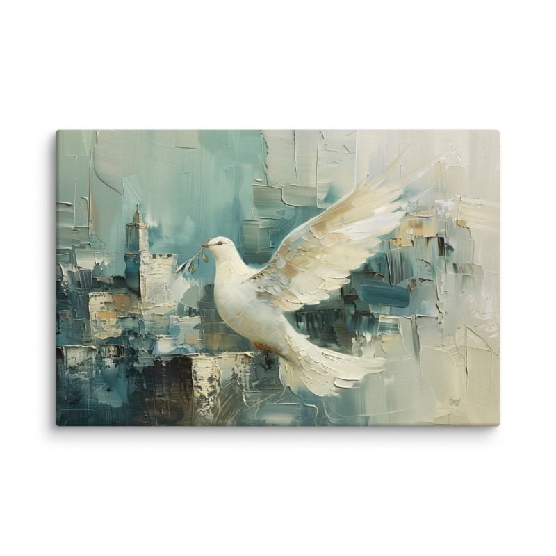 Jerusalem Dove Print on Canvas