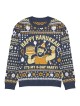 Happy Hanukkah Ugly Sweater - Conception drôle de fête de festival de 8 jours - Bleu
