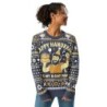 Happy Hanukkah Ugly Sweater - Funny 8-Day Festival Party Design - Blue