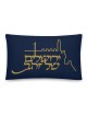 Jerusalem of Gold Outline Pillow
