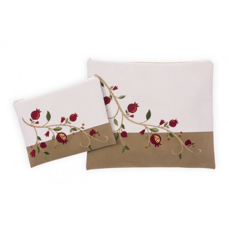 Ronit Gur Impala Tallit Bags Set Off White ... | Talit & Tefillin Bags