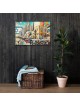 Au large de la plage de Tel Aviv Pop Art Canvas Wall Art