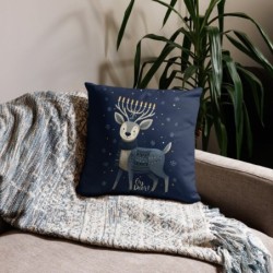 Oy Deer Hanukkah Pillow
