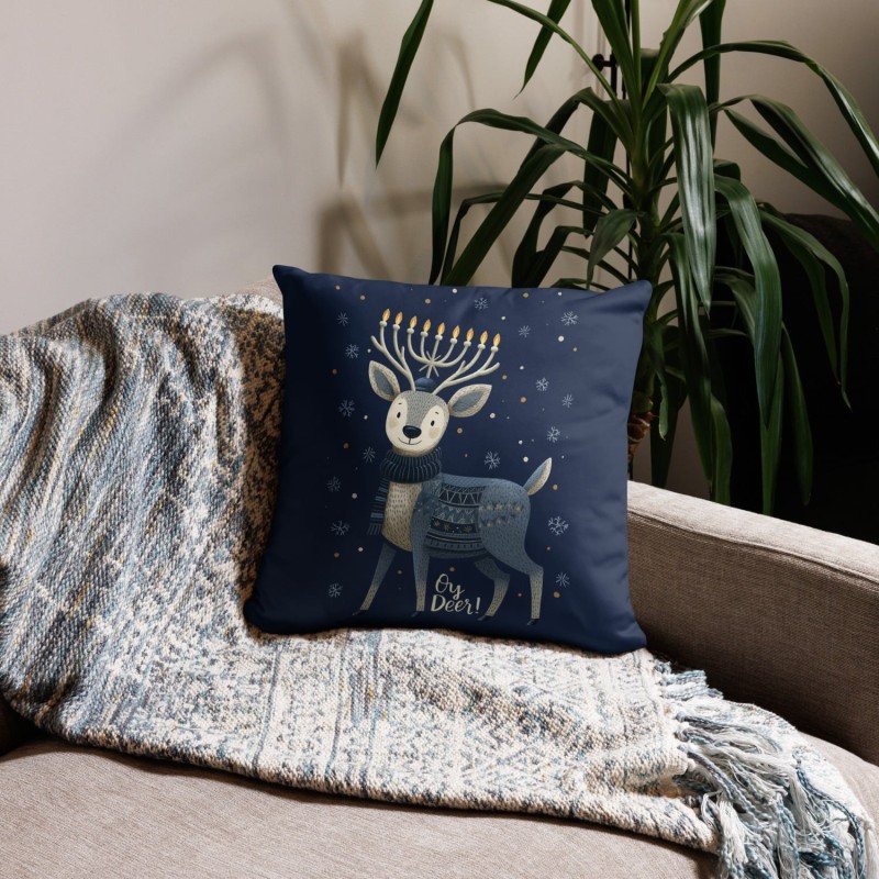 Oreiller Hanukkah Oy Deer