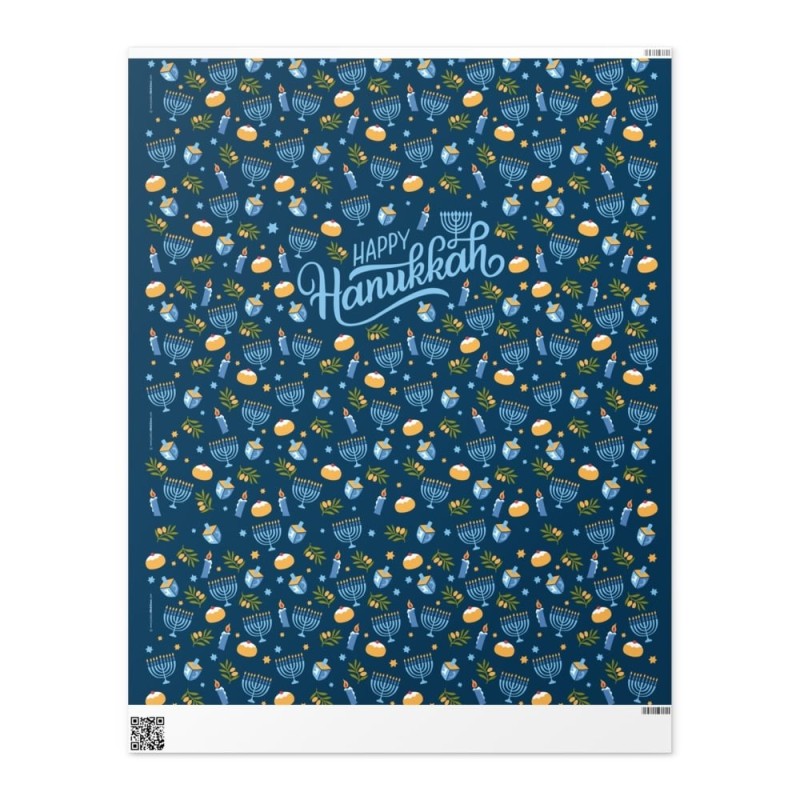 Papier Cadeau Joyeux Hanoukka