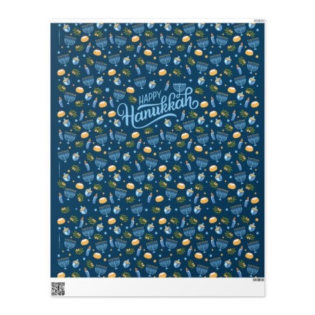 Papier Cadeau Joyeux Hanoukka