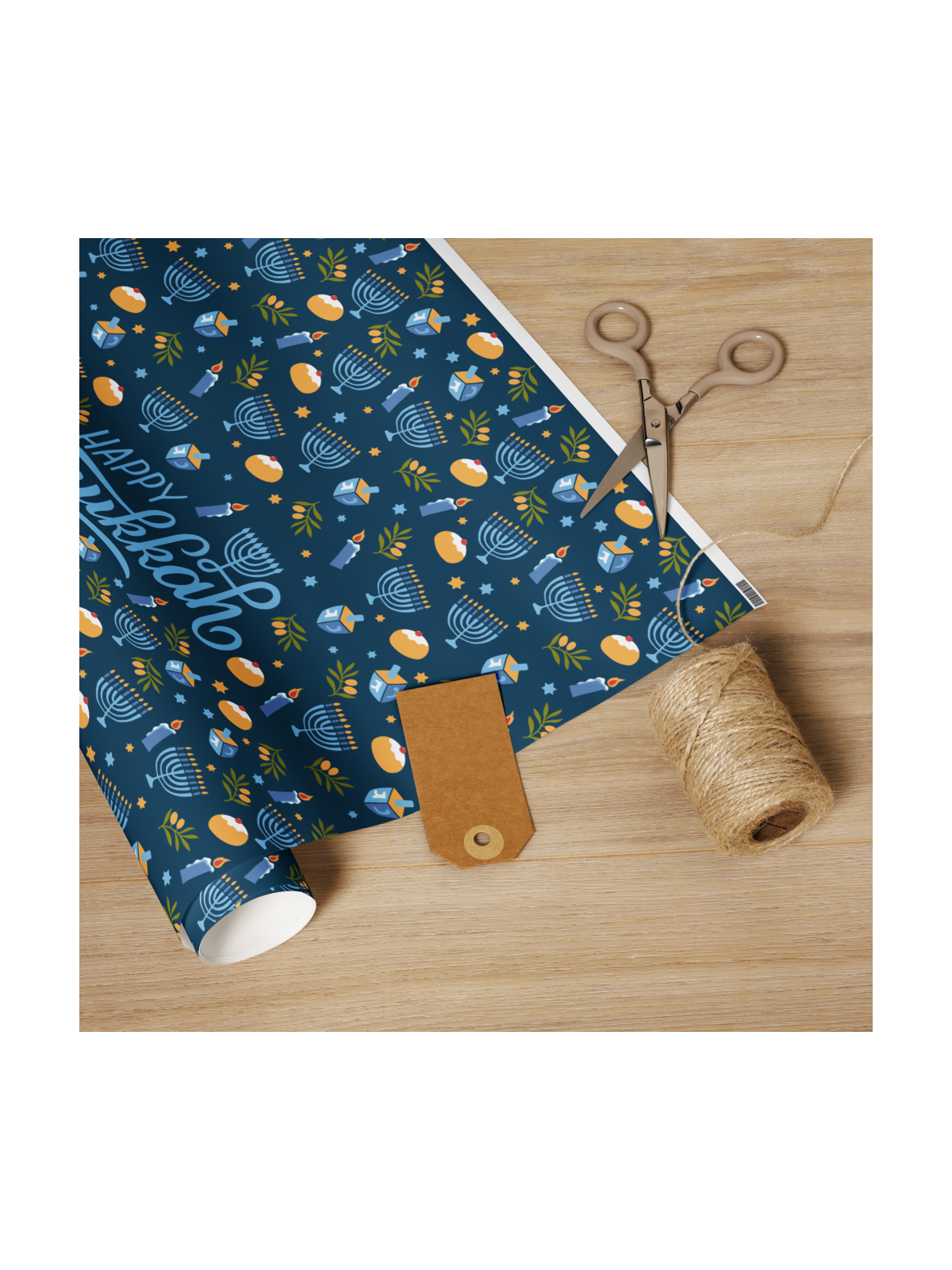Papier Cadeau Joyeux Hanoukka