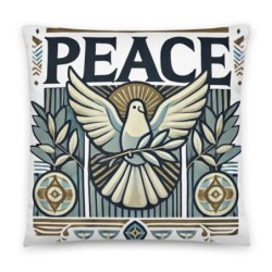Designer Peace Decorative Pillow