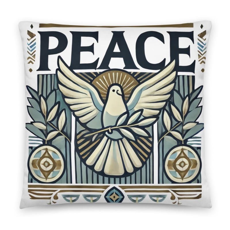 Coussin décoratif design Peace